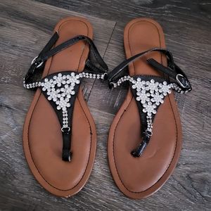 ☀️💚rhinestone sandals
